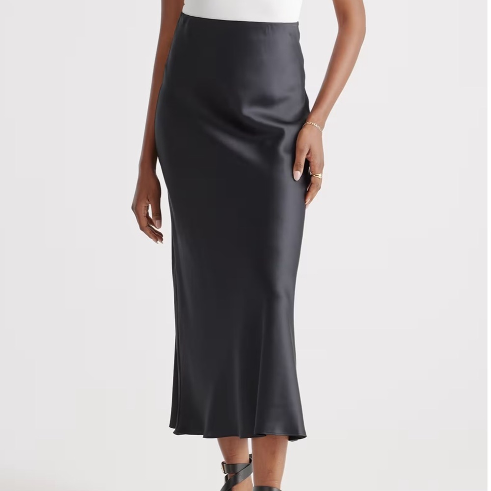 Quince 100% Washable Silk Maxi Skirt